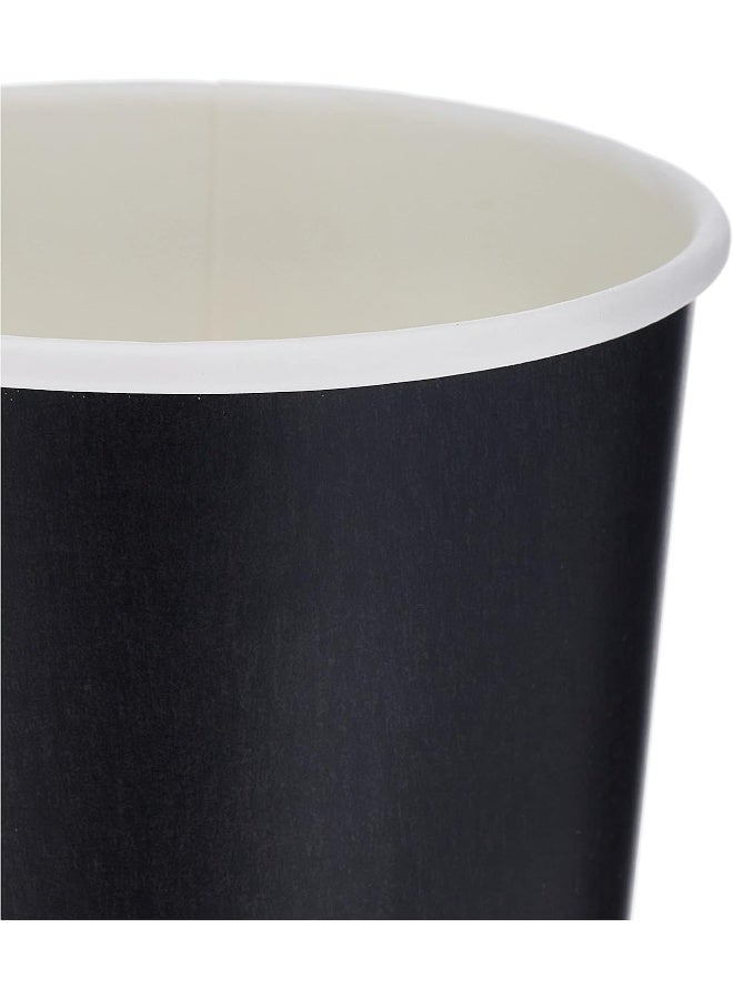 SNH Packing [Pack of 50] Disposable Double Wall Light Black Coffee Cups 8 Ounce Coffee Cups To Go 50 pack Paper Coffee Cups and Designs, Recyclable, Hot Coffee Cups. - Image 3